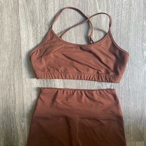 Reformation Activewear brown set size S